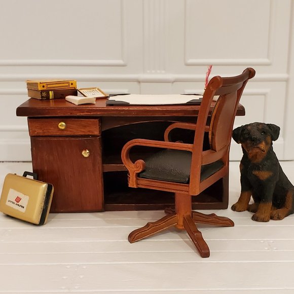 Dollhouse Miniature Office Lot OOAK Handmade - Picture 2 of 16